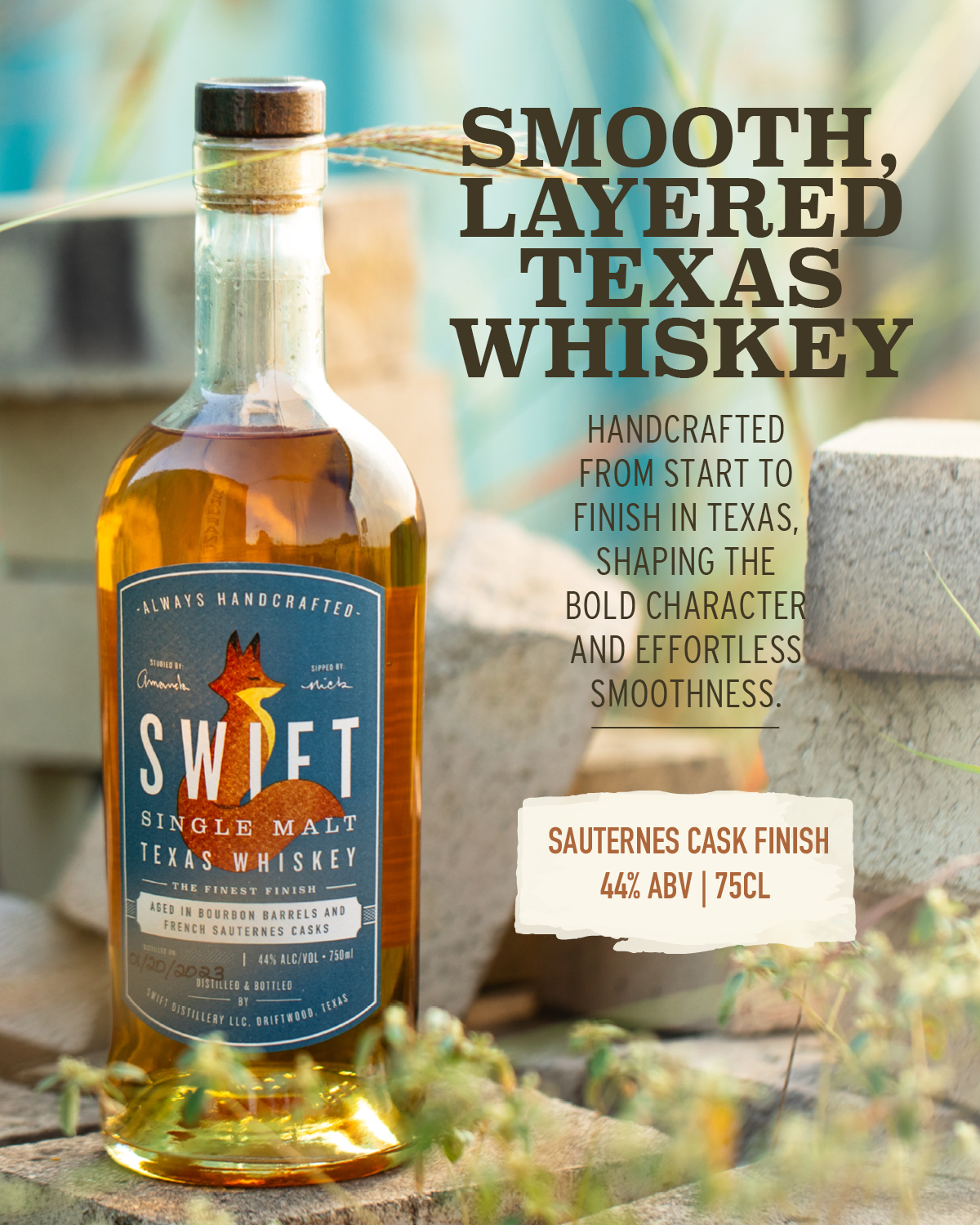 Swift Single Malt Texas Whiskey - Sauternes Finish
