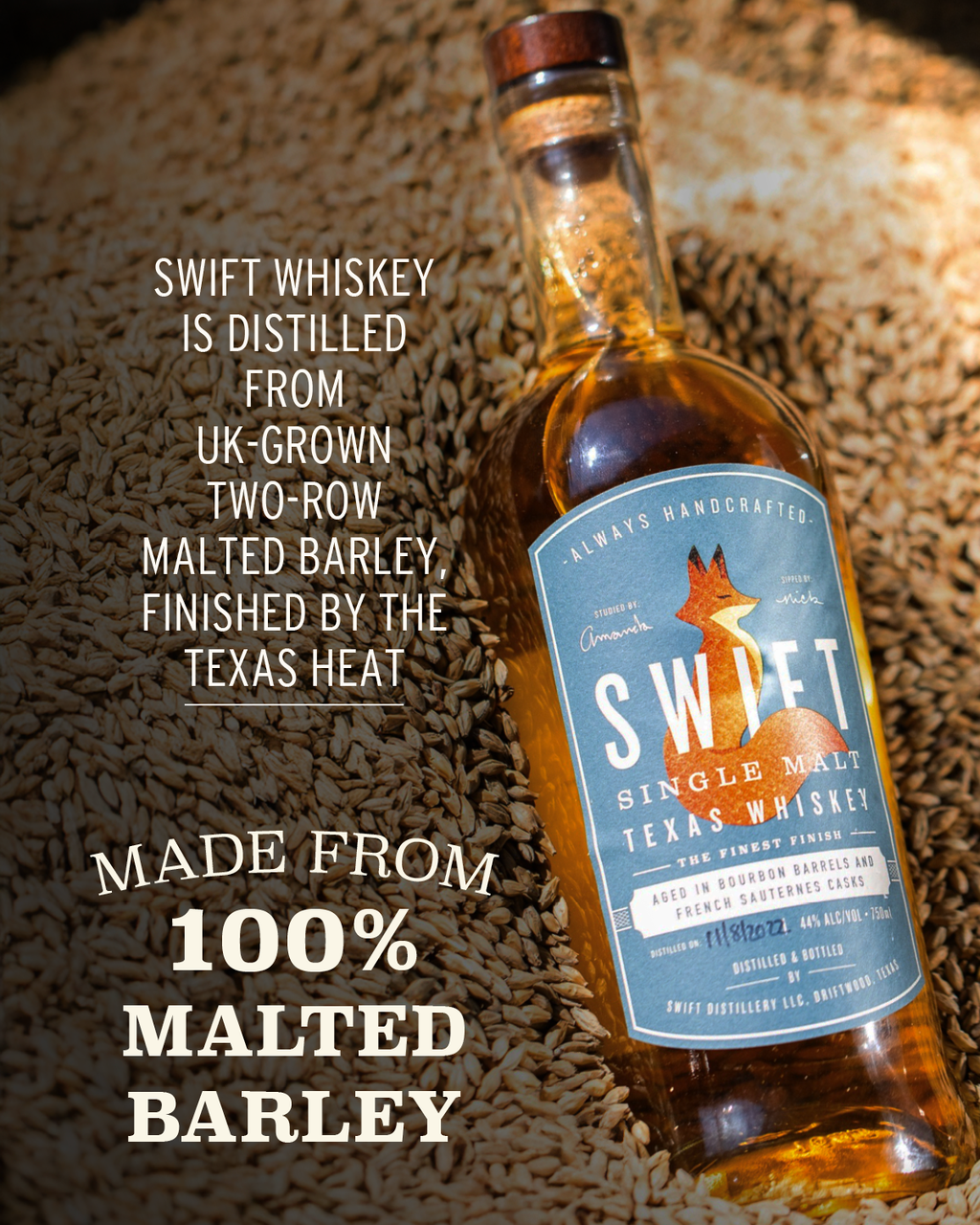 Swift Single Malt Texas Whiskey - Sauternes Finish